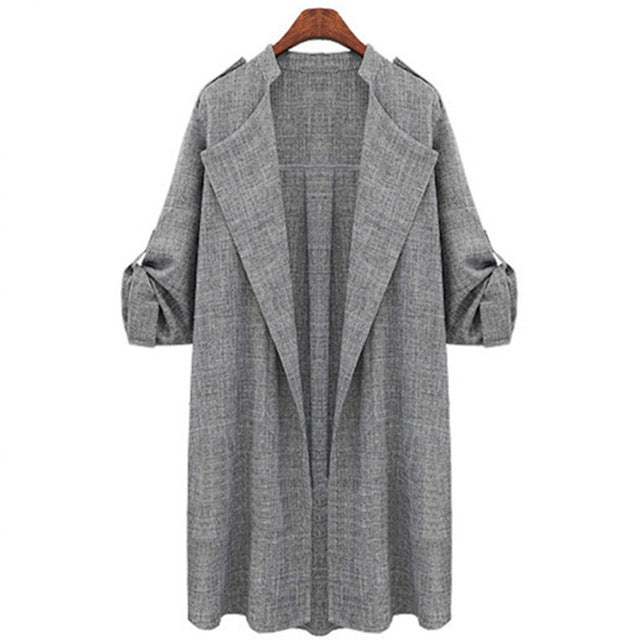 Shonlo | Women Thin  Coats  open stitch hooded 