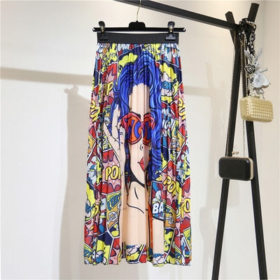Shonlo | skirt High Street Style A-line Mid-Calf Skirt 
