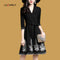 Shonlo | Black Embroidery Elegant Dresses 