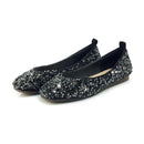 Shonlo | Glitter women's flats brand sequined flat shoes 