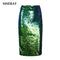 Shonlo | High Waist Skirt Green Silver 