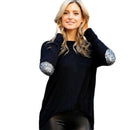 Shonlo | Autumn Loose Tops Round Neck  Casual Blouse Long Sleeve 