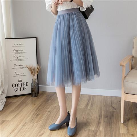 Shonlo | Midi Skirts Elastic High Waist Tutu 